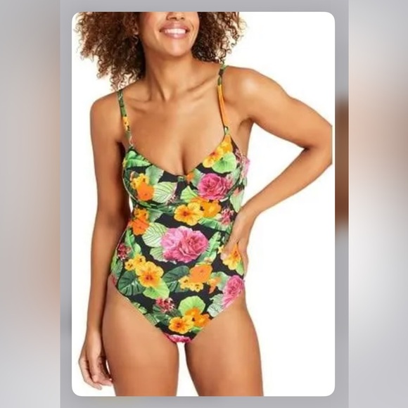 ANDIE The Bermuda One Piece Floral Swimsuit XS - Picture 2 of 11
